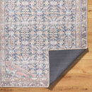 Amberlie Traditional Dark Brown Washable Area Rug