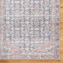 Amberlie Traditional Dark Brown Washable Area Rug