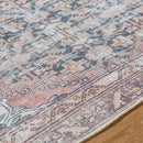 Amberlie Traditional Dark Brown Washable Area Rug