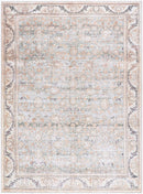 Brenin Traditional Light Brown Washable Area Rug