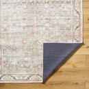 Brenin Traditional Light Brown Washable Area Rug