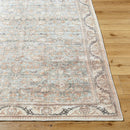 Brenin Traditional Light Brown Washable Area Rug
