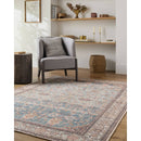 Kyeisha Traditional Pale Blue Washable Area Rug