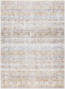Epifanio Traditional Dark Brown Washable Area Rug