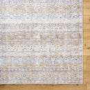 Epifanio Traditional Dark Brown Washable Area Rug