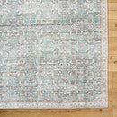 Bradly Traditional Dark Green Washable Area Rug