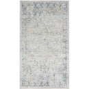Elsmore Traditional Slate Washable Area Rug