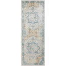 Hollenberg Traditional Slate Washable Area Rug