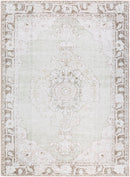 Rainier Traditional Cream/Light Brown Washable Area Rug - Our PNW Home x Livabliss
