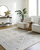 Spokane Traditional Ivory/Rust Area Rug - Our PNW Home x Livabliss