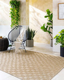 Tiphanie Cottage Light Brown Area Rug