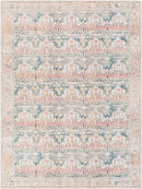 Jamilee Traditional Rust Washable Area Rug