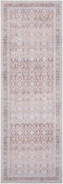 Zehra Traditional Brown Washable Area Rug