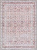 Zehra Traditional Brown Washable Area Rug