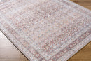 Zehra Traditional Brown Washable Area Rug