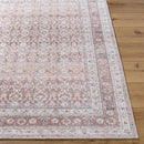 Zehra Traditional Brown Washable Area Rug
