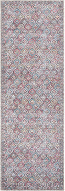Rommy Traditional Pink Washable Area Rug