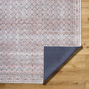 Roneisha Traditional Eggplant Washable Area Rug