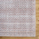 Roneisha Traditional Eggplant Washable Area Rug