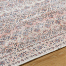 Roneisha Traditional Eggplant Washable Area Rug