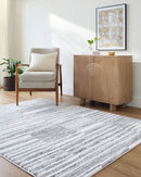 Karinne Modern Medium Gray Area Rug
