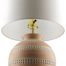 Dino Traditional Brick/White Table Lamp