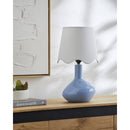 Eiman Rustic Blue/White Table Lamp