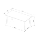 Eliesha Dark Brown Dining Table