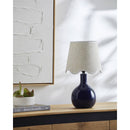 Rondy Rustic Dark Blue/Wheat Table Lamp