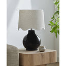 Tereza Rustic Black/Wheat Table Lamp