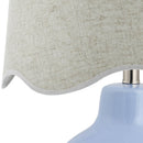 Tereza Rustic Blue/Wheat Table Lamp