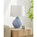 Tereza Rustic Blue/White Table Lamp