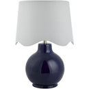 Tereza Rustic Dark Blue/White Table Lamp