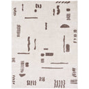 Shareef Modern Dark Brown Washable Area Rug