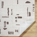 Shareef Modern Dark Brown Washable Area Rug