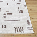 Shareef Modern Dark Brown Washable Area Rug