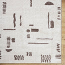 Shareef Modern Dark Brown Washable Area Rug