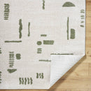 Shareef Modern Grass Green Washable Area Rug