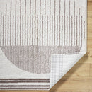 Lyndsi Global Dark Brown Washable Area Rug