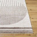 Lyndsi Global Dark Brown Washable Area Rug