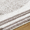 Lyndsi Global Dark Brown Washable Area Rug