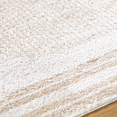 Lyndsi Global Beige Washable Area Rug