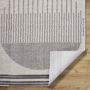 Lyndsi Global Charcoal Washable Area Rug