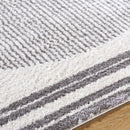 Lyndsi Global Charcoal Washable Area Rug