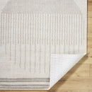 Lyndsi Global Medium Gray Washable Area Rug