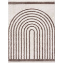 Larita Modern Dark Brown Washable Area Rug