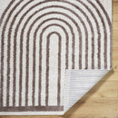 Larita Modern Dark Brown Washable Area Rug