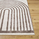 Larita Modern Dark Brown Washable Area Rug
