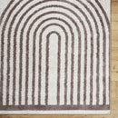 Larita Modern Dark Brown Washable Area Rug