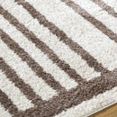 Larita Modern Dark Brown Washable Area Rug
